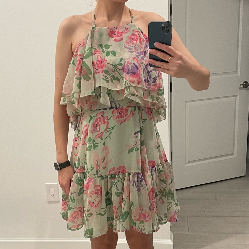 Floral Mint Green ASOS NWT Summer Dress Size 6